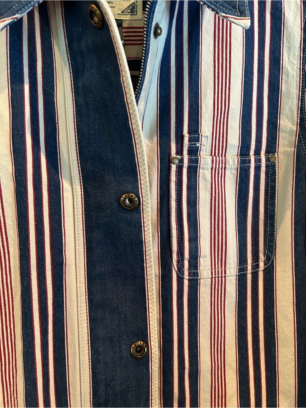 Lauren Jeans Company Striped Jacket in Navy, White & Red - Picture 5 of 7